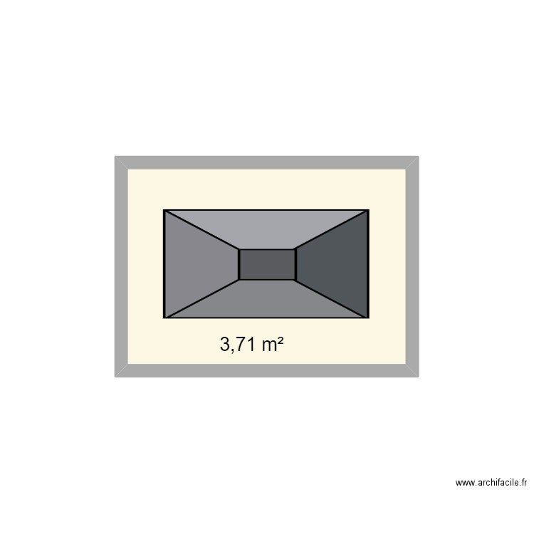 AB BBQ 3. Plan de 1 pièce et 4 m2