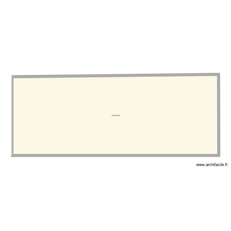 batiment B TAMBOUR. Plan de 1  et 104 m²