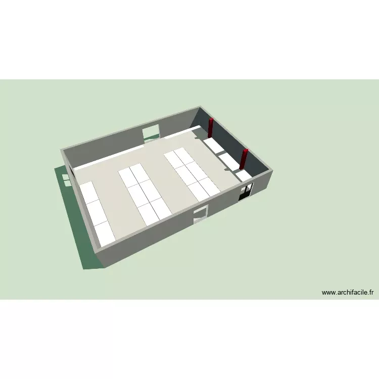 ECOUFLANT 3. Plan de 1 Pièce et 185 m² ECOUFLANT 3. Plan de 1 Pièce et 185 m²