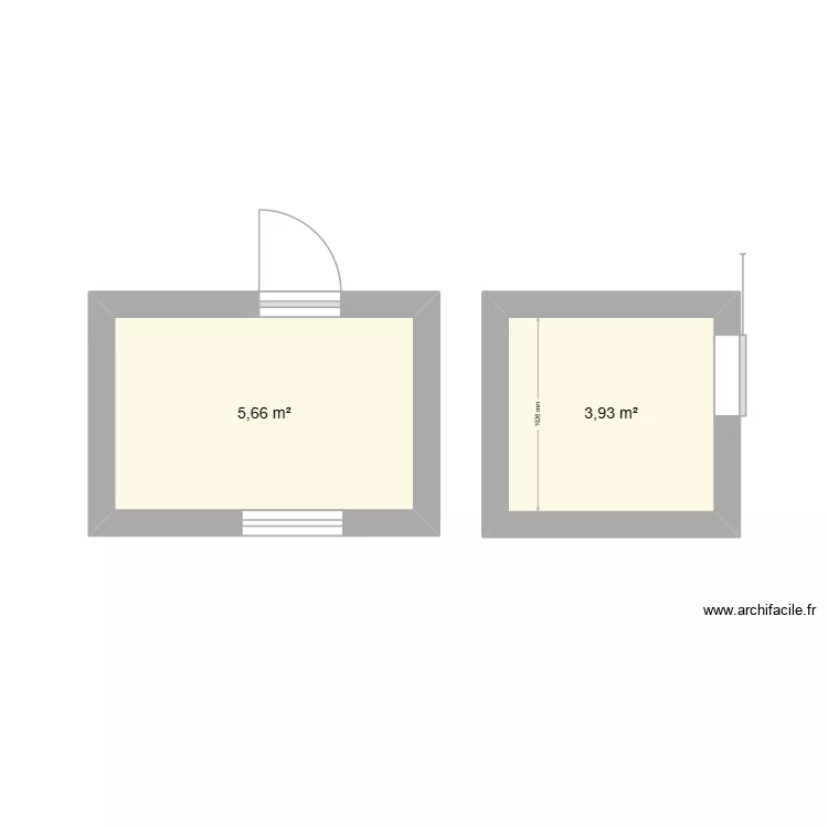 Projet Rondia. Plan de 2 Pièces et 10 m² Projet Rondia. Plan de 2 Pièces et 10 m²