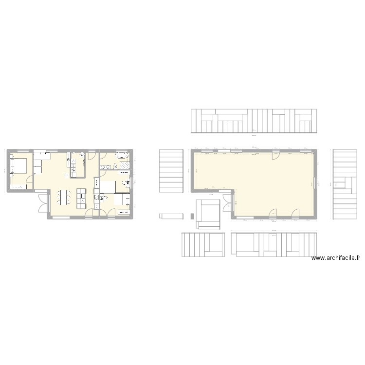 econ'home murs extérieurs. Plan de 7 pièces et 187 m2