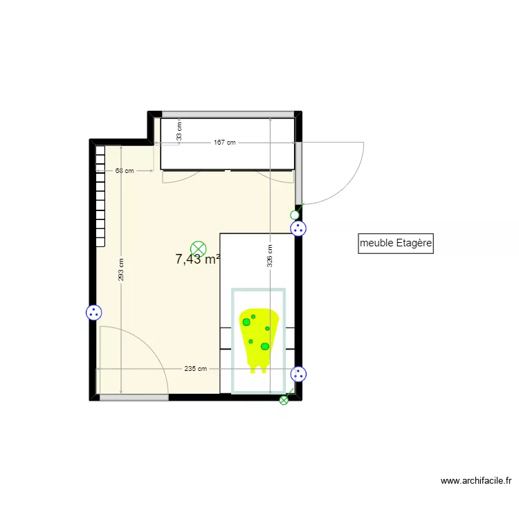 petite chambreze. Plan de 