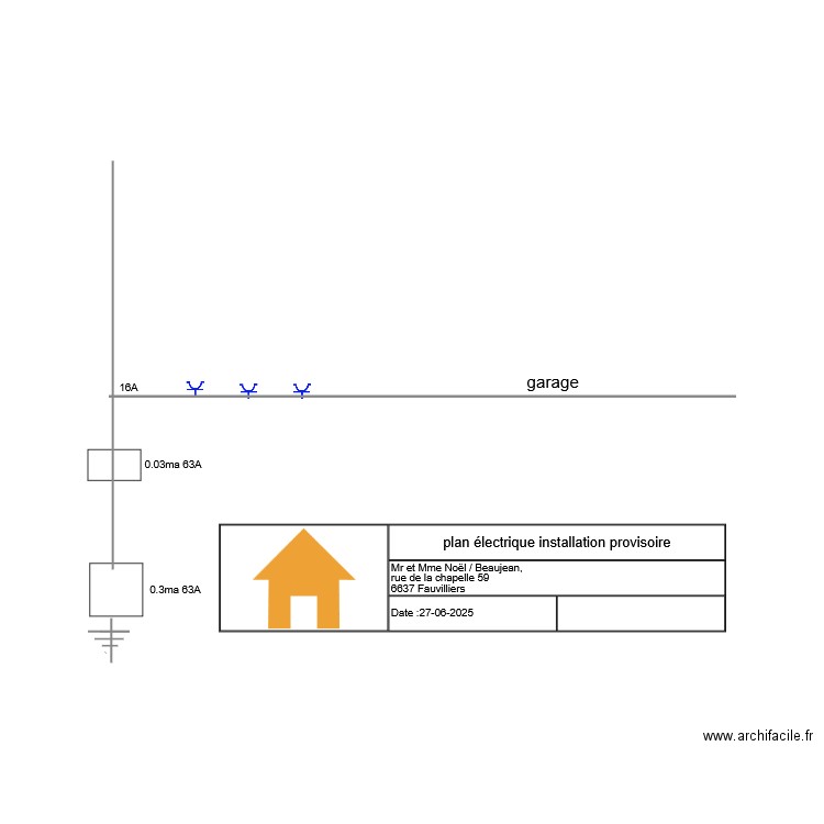 coffret fabi provisoire. Plan de 0 pièce et 0 m2