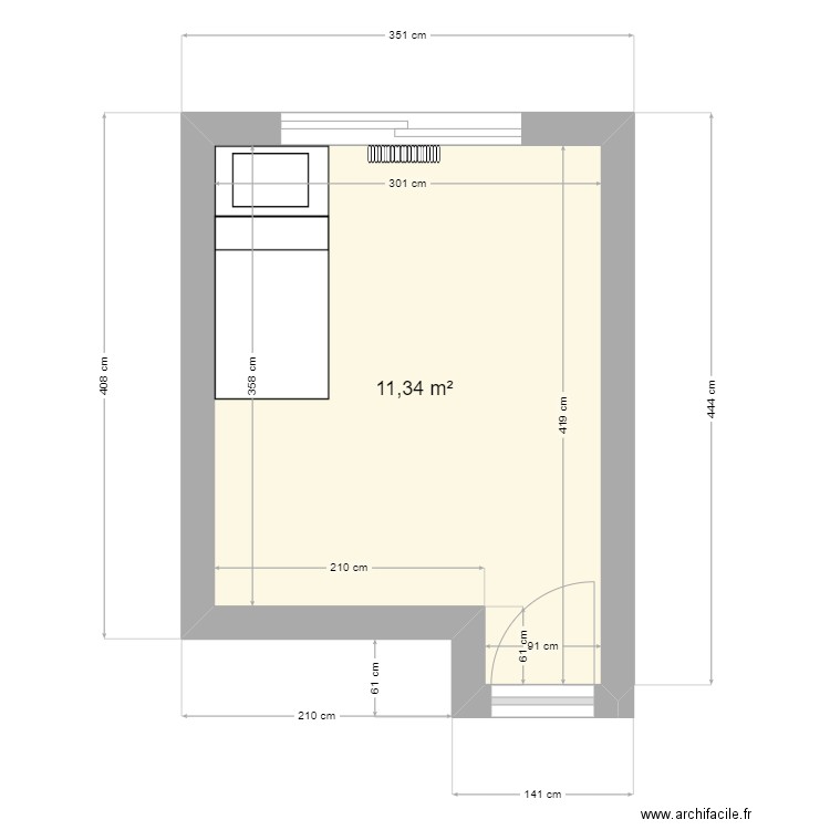 Chambre Calie. Plan de 0 pièce et 0 m2