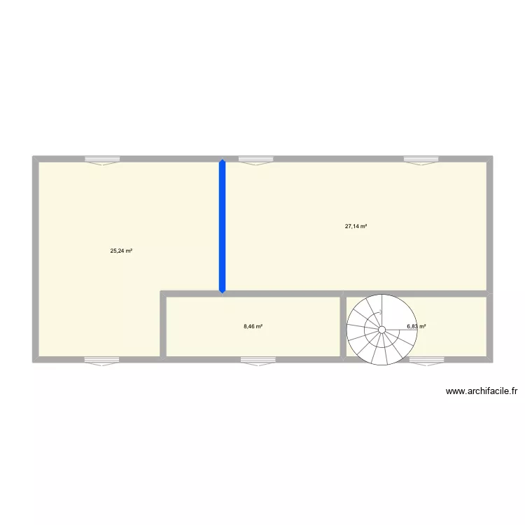 Chateau Jean Jaures R+2. Plan de 
