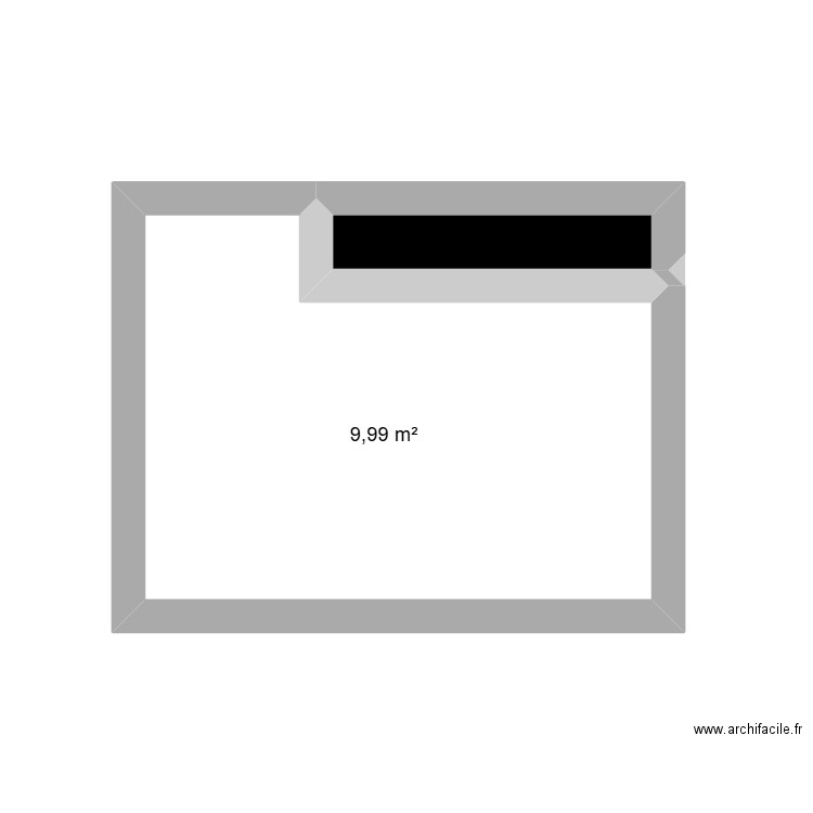CUISINE APPARTEMENT. Plan de 2 pièces et 11 m2