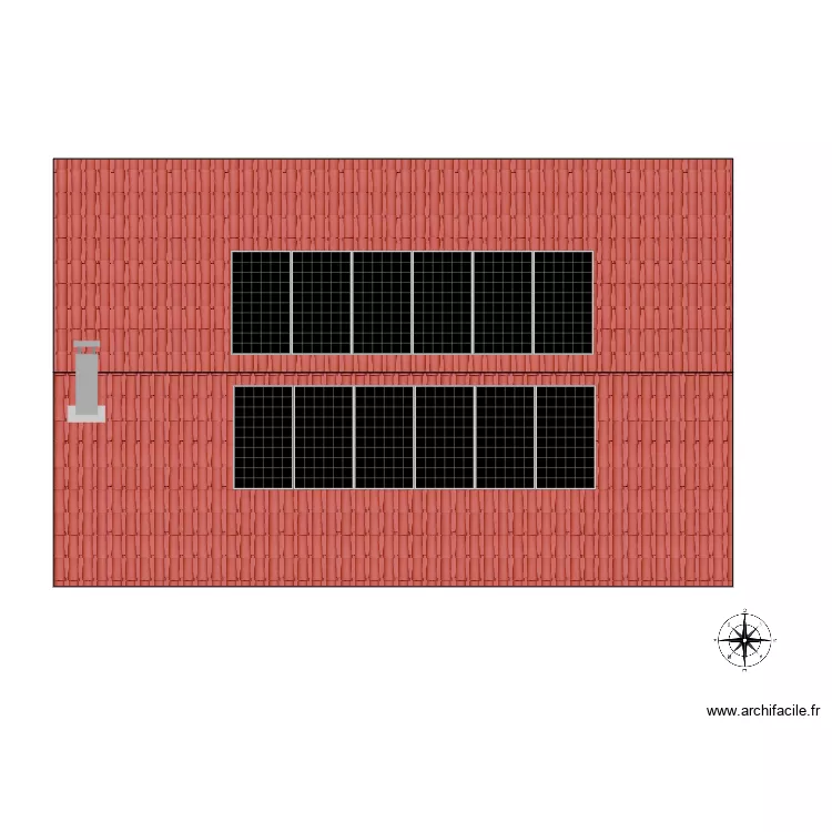 PV 6 KW Crouzet. Plan de 