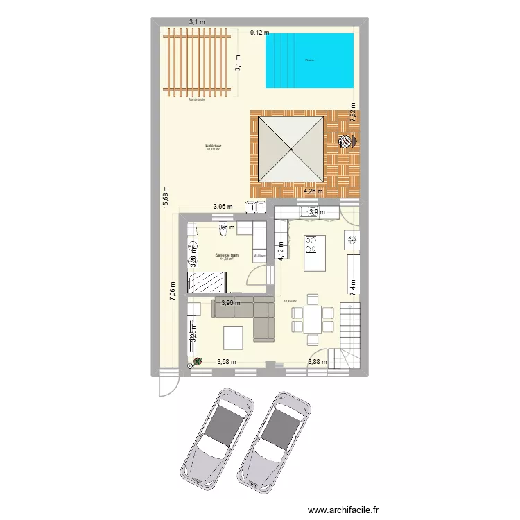 MARVIN. Plan de 10 et 224 m² MARVIN. Plan de 10 et 224 m²