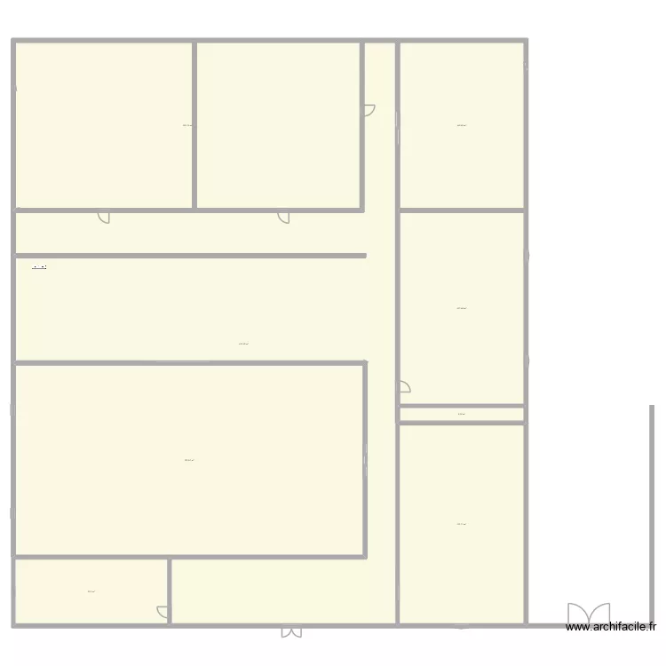 maison de dhaw. Plan de 8  et 1523 m²