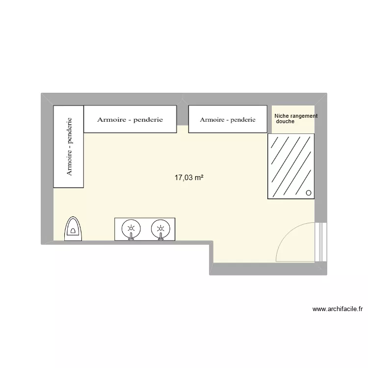 SDB ETAGE FILLE EREN. Plan de SDB ETAGE FILLE EREN. Plan de