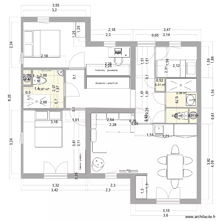 test SG2. Plan de 