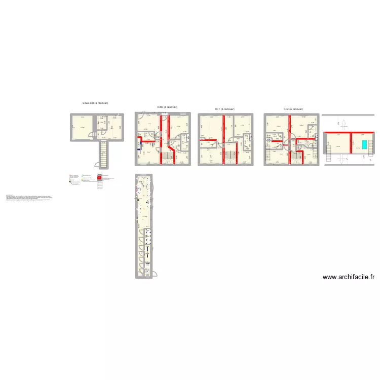 PLAN C. Plan de 36  et 286 m²
