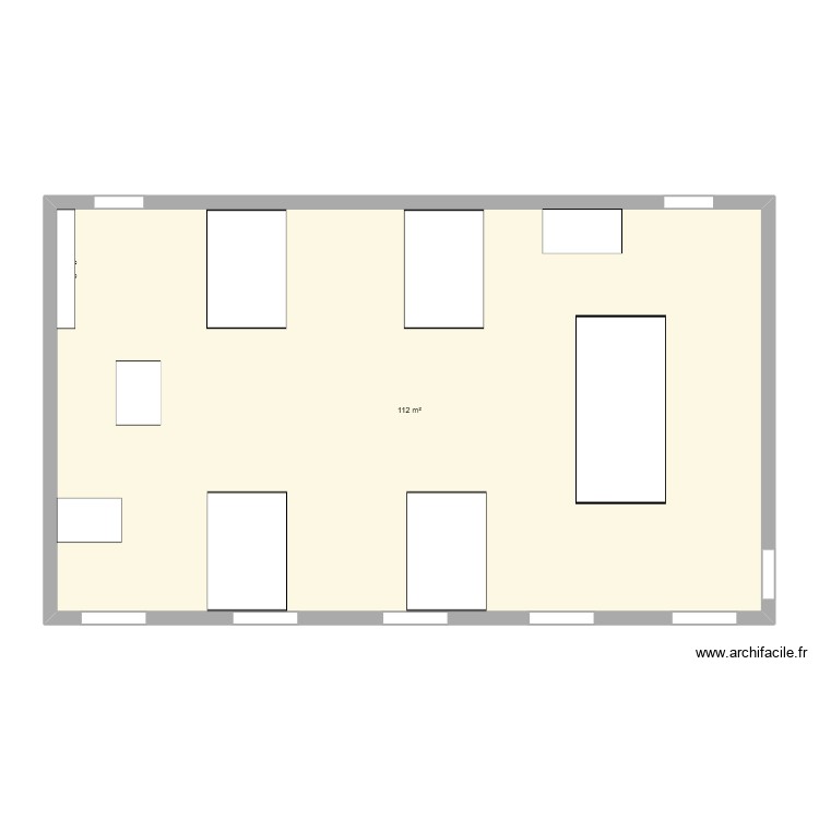 plan de salle de classe. Plan de 0 pièce et 0 m2