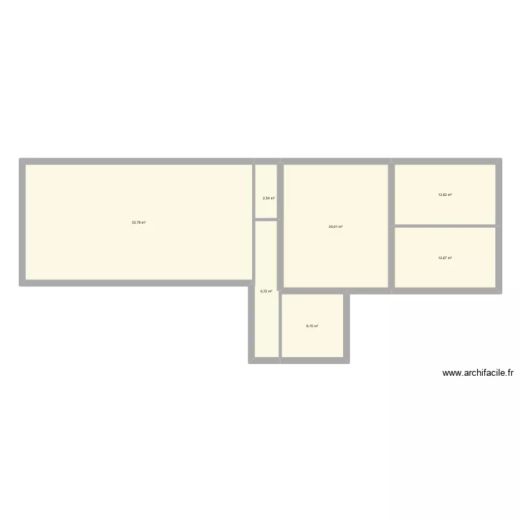 Gîtes 1 et 2. Plan de 7 et 123 m² Gîtes 1 et 2. Plan de 7 et 123 m²