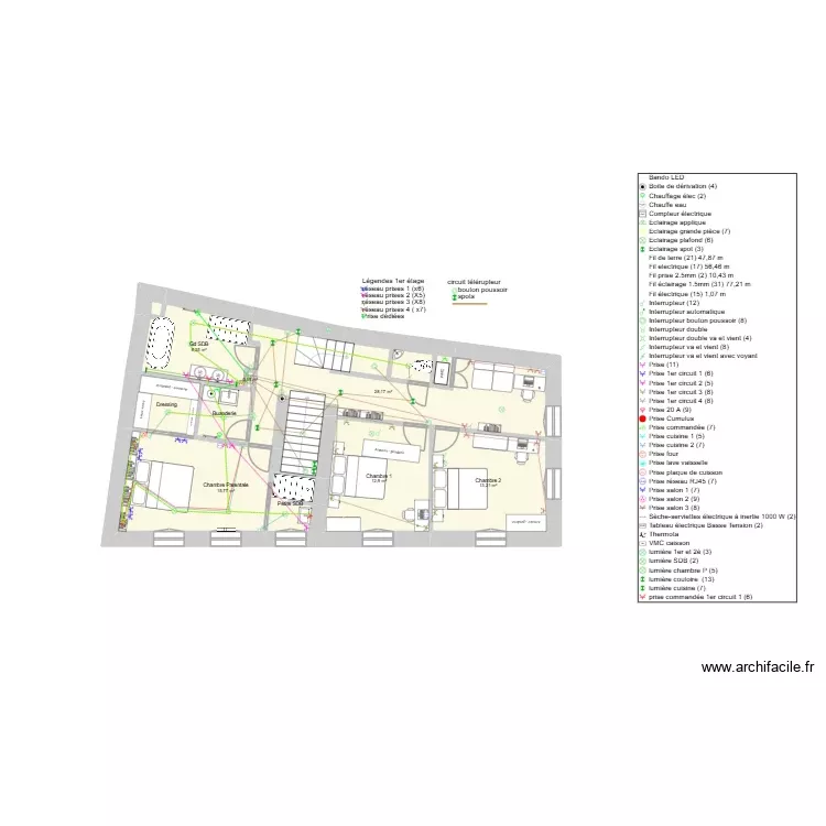 Maison V8. Plan de 23 Pièces et 269 m²