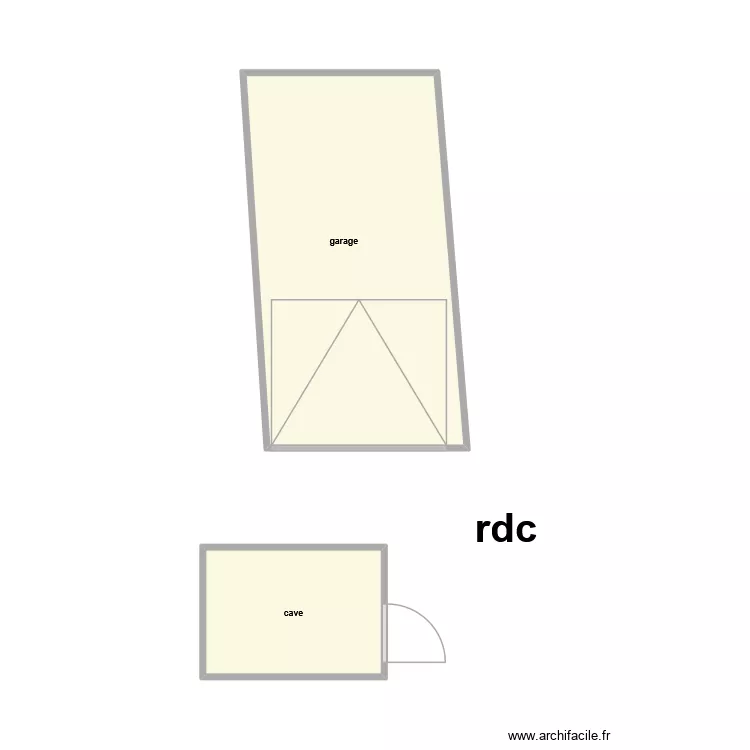 favier dep am. Plan de 2  et 18 m²
