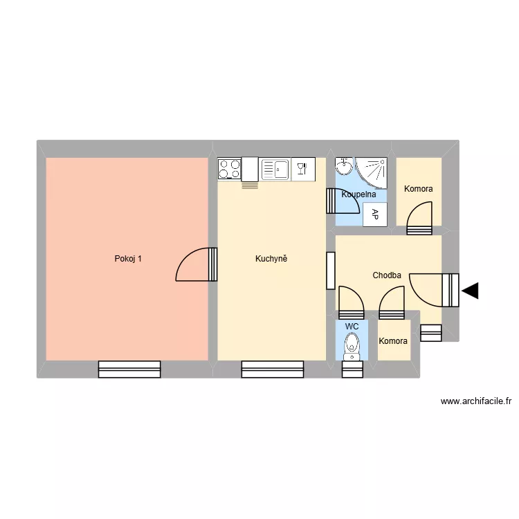 Nedbalova 167, byt 12. Plan de 11  et 165 m²