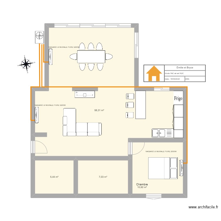 bryce. Plan de 4 pièces et 82 m2