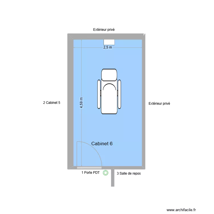 31730 Cabinet 6. Plan de 1 et 11 m² 31730 Cabinet 6. Plan de 1 et 11 m²