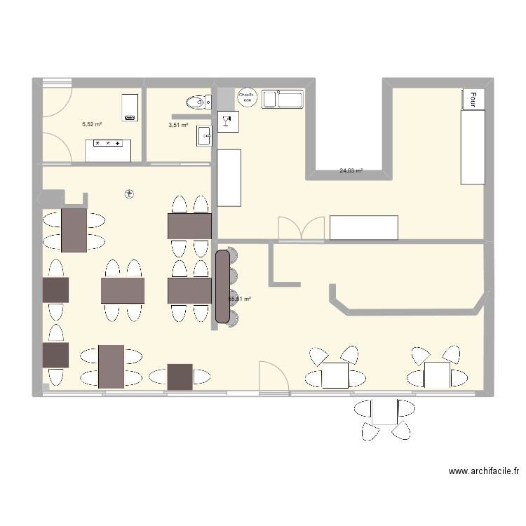 TRANSFORMATION LUSITANA. Plan de 4 pièces et 89 m2