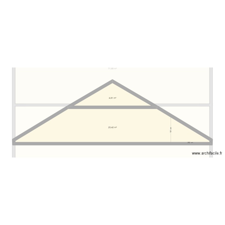 galotte. Plan de 5 pièces et 175 m2