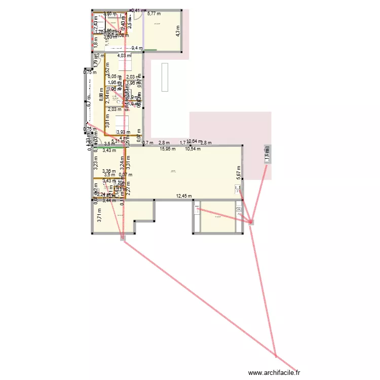 esquema tubos esgoto. Plan de 