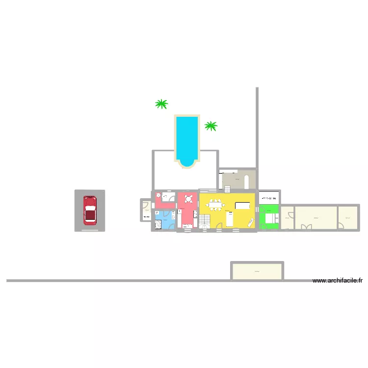 memere. Plan de 11 pièces et 169 m²