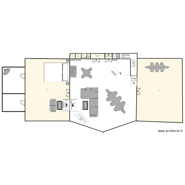 Chalet. Plan de 10 pièces et 1179 m2