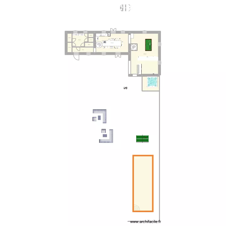 Plan voisin 2. Plan de 21  et 231 m²