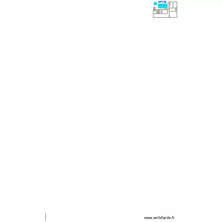 Centre Culturel Africain. Plan de 9  et 54 m²