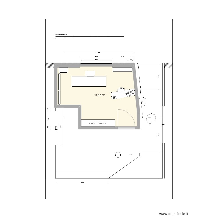 Cabinet. Plan de 0 pièce et 0 m2