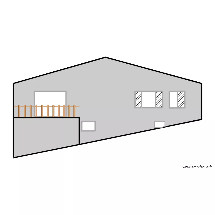 Les Portes - latérale future . Plan de Les Portes - latérale future . Plan de