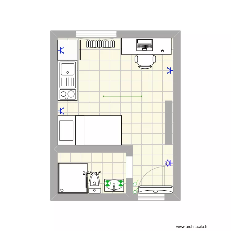 KOT7. Plan de 2 et 15 m² KOT7. Plan de 2 et 15 m²