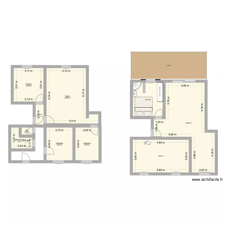 Appartement V1. Plan de 10 Pièces et 125 m² Appartement V1. Plan de 10 Pièces et 125 m²