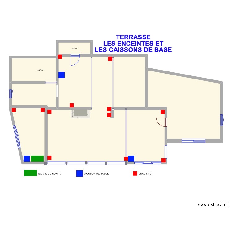 Terrasse LE SON. Plan de 0 pièce et 0 m2
