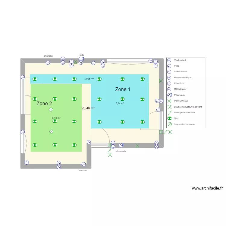 Cuisine Haim Baror 2. Plan de 