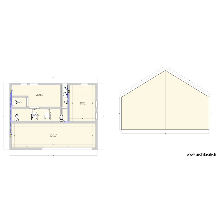 sanitaire poin riri. Plan de 0 pièce et 0 m2