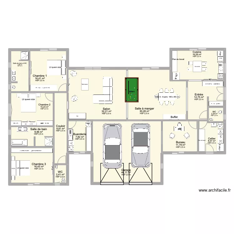 PLAN DEFINITIF 2 SALON EN CONTINUITE 1. Plan de 16 pièces et 245 m² PLAN DEFINITIF 2 SALON EN CONTINUITE 1. Plan de 16 pièces et 245 m²