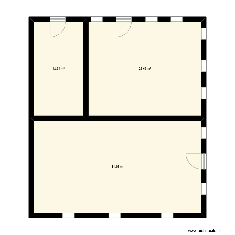 rez de chaussée maison 1. Plan de 3 pièces et 83 m² rez de chaussée maison 1. Plan de 3 pièces et 83 m²