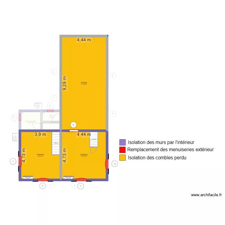 daly 2. Plan de 10  et 171 m²