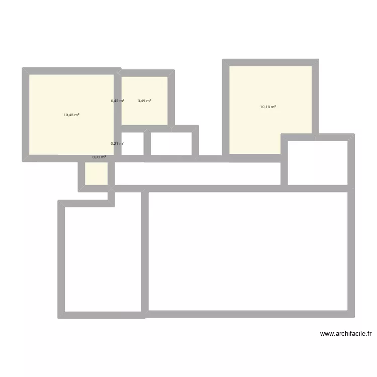 Appart. Plan de 6 et 26 m² Appart. Plan de 6 et 26 m²