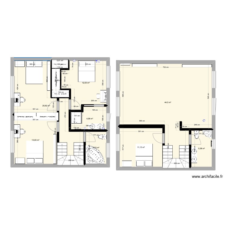 maison. Plan de 0 pièce et 0 m2