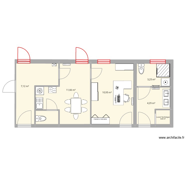 Idée bureau 2. Plan de 0 pièce et 0 m2 Idée bureau 2. Plan de 0 pièce et 0 m2
