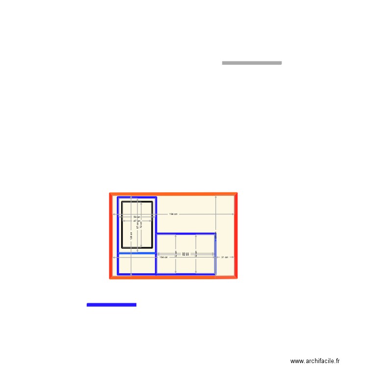 ilos 11. Plan de 4 pièces et 4 m2
