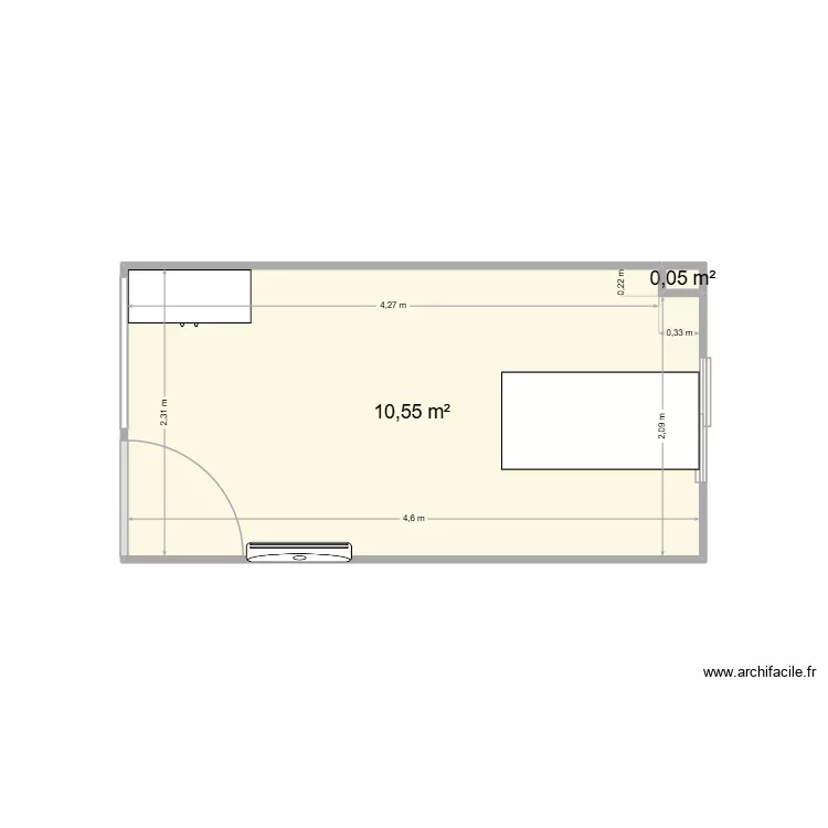 Plan buerau eric. Plan de 2 et 11 m² Plan buerau eric. Plan de 2 et 11 m²