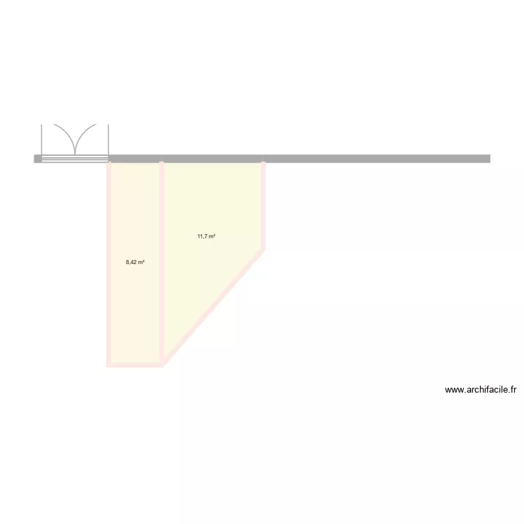 projet wc. Plan de 2  et 20 m²