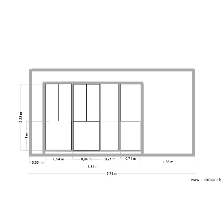 PORTE GARAGE v3. Plan de 0 pièce et 0 m2