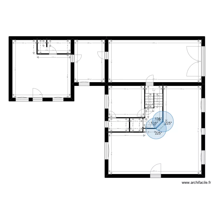 BELLIER. Plan de 27  et 287 m²