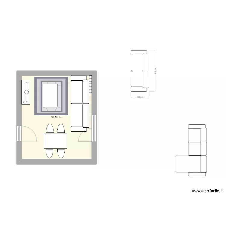 Salon APPART VTR. Plan de Salon APPART VTR. Plan de