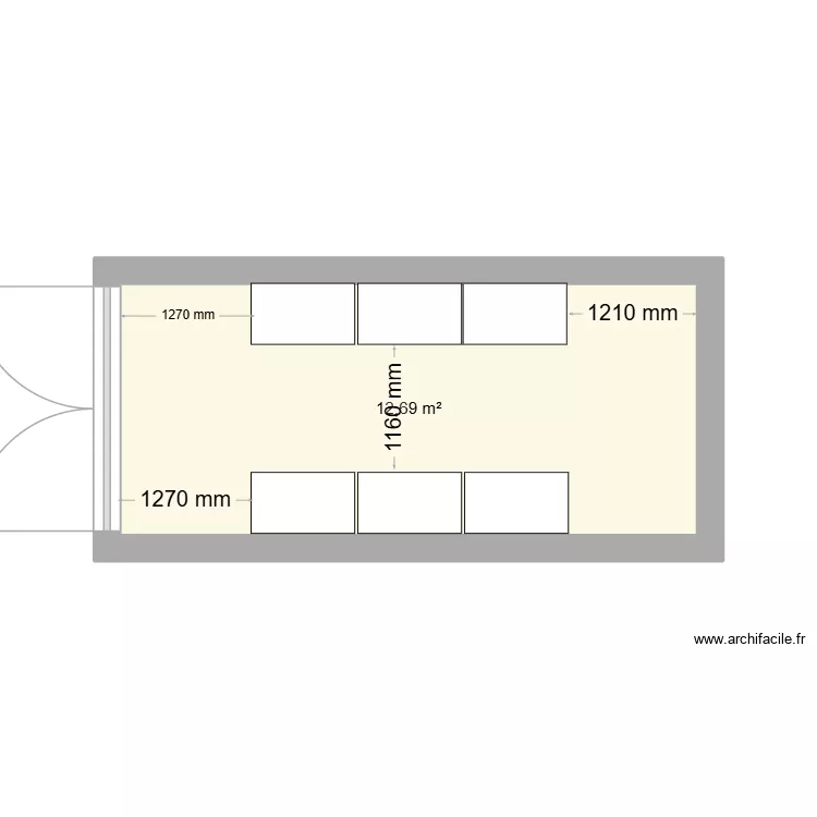 Plan conteneur 3UFC. Plan de 1 Pièce et 13 m² Plan conteneur 3UFC. Plan de 1 Pièce et 13 m²